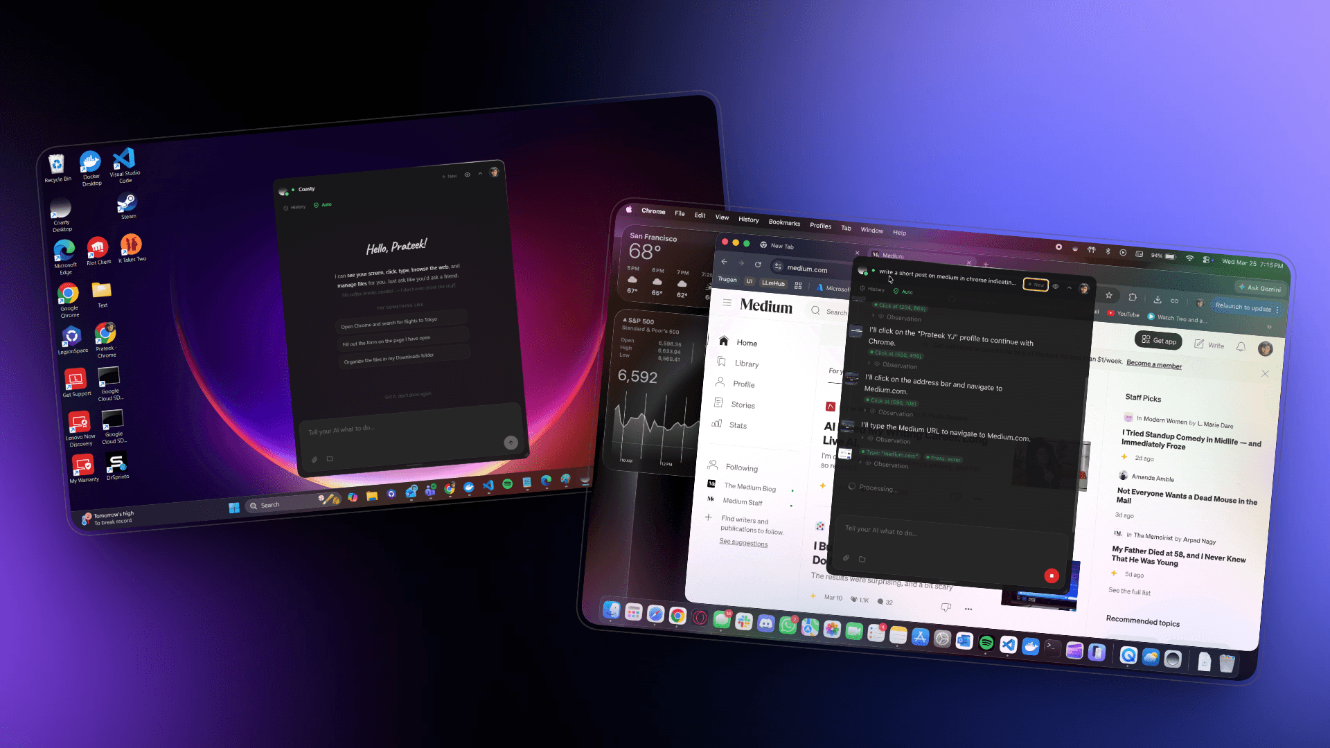 Coasty desktop app demo